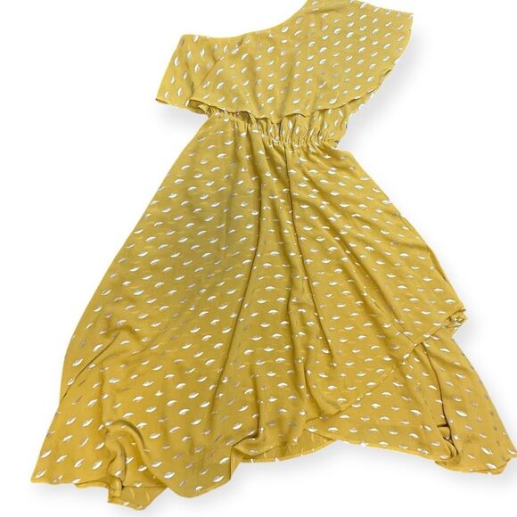HOUSE OF HARLOW 1960 x REVOLVE Women’s Antique Yellow One Shoulder Leya Dress Si - Picture 3 of 6